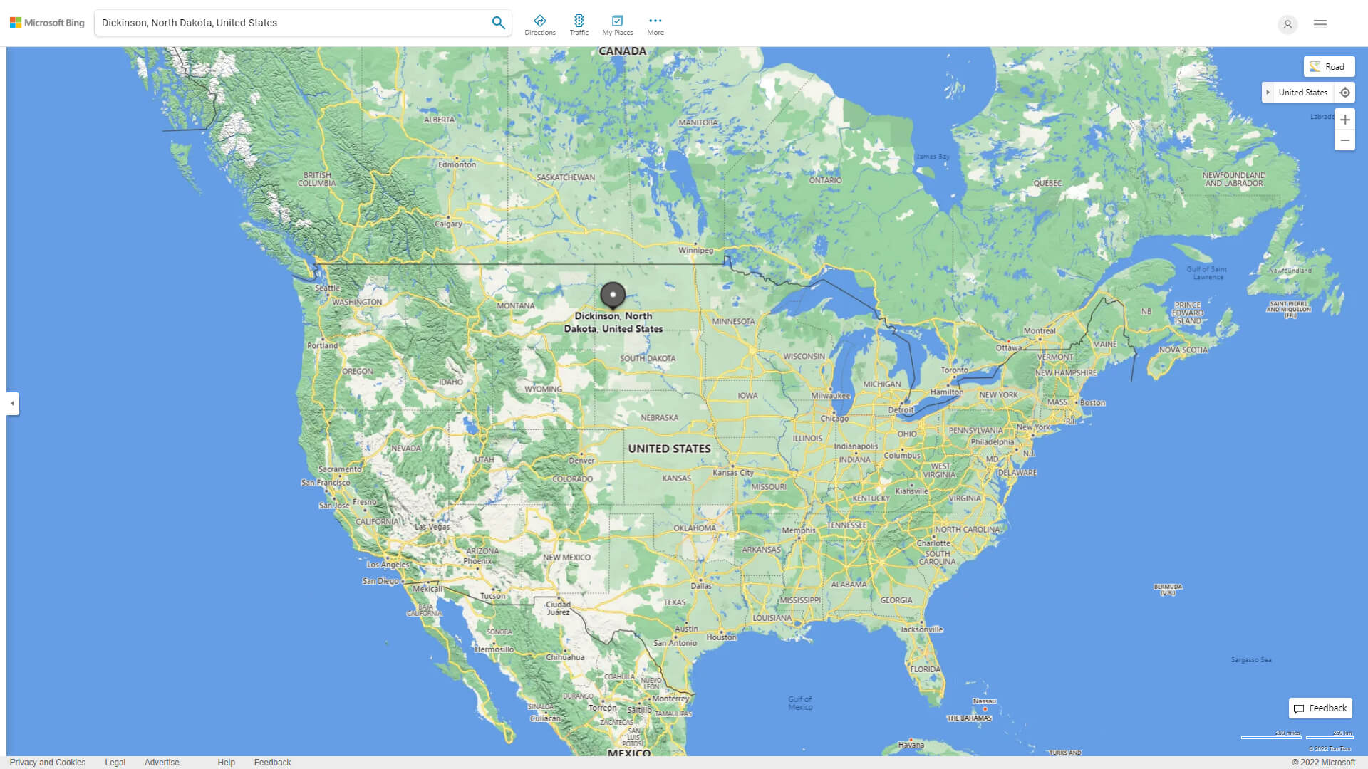 Where is Dickinson in the US